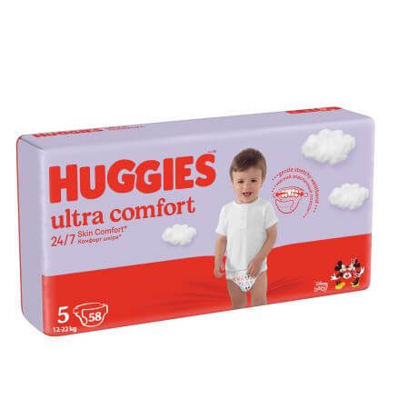 Ultra Comfort Luier, Nr.5, 12-22 kg, 58 stuks, Huggies
