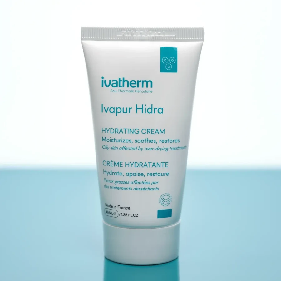 Crema hidratanta pentru piele sensibila si grasa, deshidratata in urma tratamentelor Ivapur Hidra, 40 ml, Ivatherm