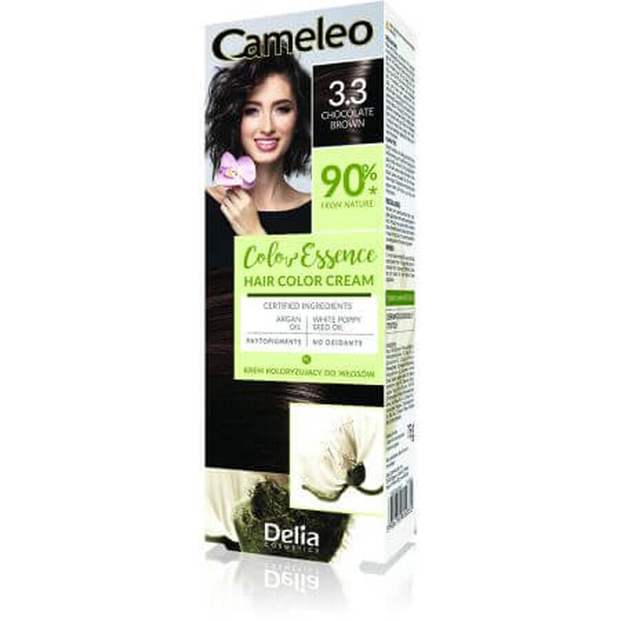 Cameleo Color Essence Haarkleur, 3.3 Chocolade Bruin, Delia Cosmetics
