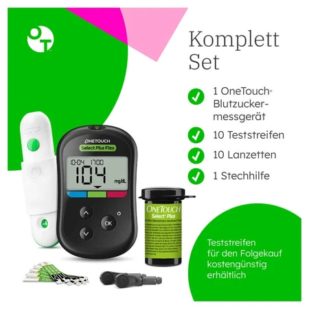 Glucomètre OneTouch Select Plus Flex (mg/dL) – 1 pièce