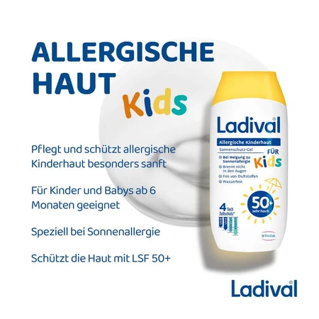 Ladival – produkt polecany do pielęgnacji skóry dzieci, 50+, zestaw podwójny, 2 x 200 ml: ceny i cechy