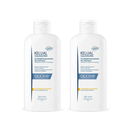 DUCRAY KELUAL Kit para la caspa seca, 2 x 200 ml