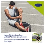 DermaPlast Active Sport Tape, bianco, 3,75 cm x 7 m, 1 rotolo