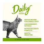 Almo Nature Daily: mousse de atún y pescado blanco - Alimento completo para gatos adultos, 85 g