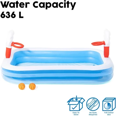 Bestway Basketball - Inflatable Pool 251x168 cm