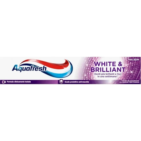 Dentifrice blanchissant et lustrant Aquafresh White & Brilliant, 75 ml