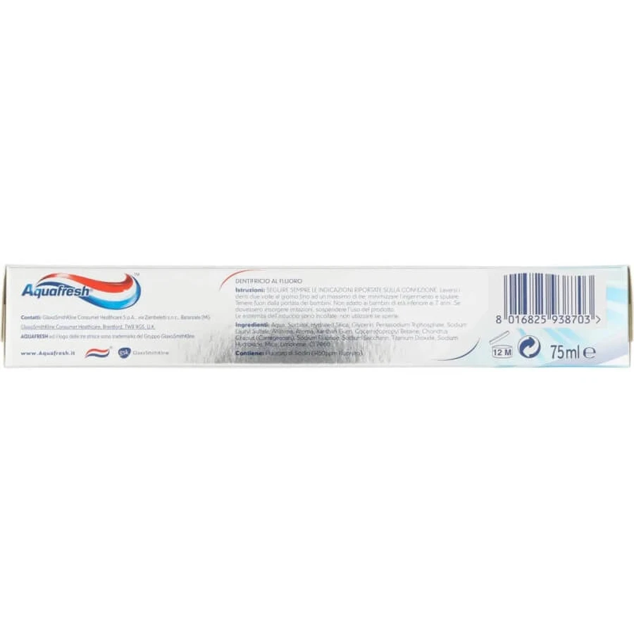 Dentifrice blanchissant et lustrant Aquafresh White & Brilliant, 75 ml