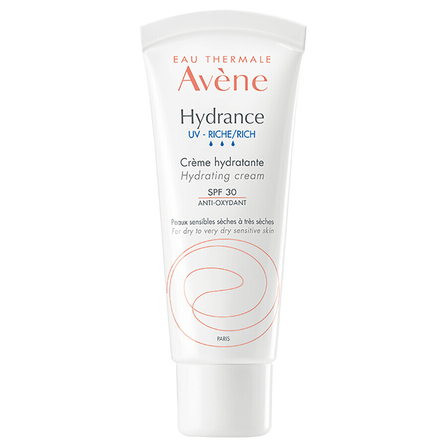 Avene Hydrance Riche UV Crema idratante per pelli secche e molto secche SPF 30, 40 ml