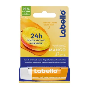 Labello Mango Shine 24h – balsam de buze protector vegan, 4,8 g