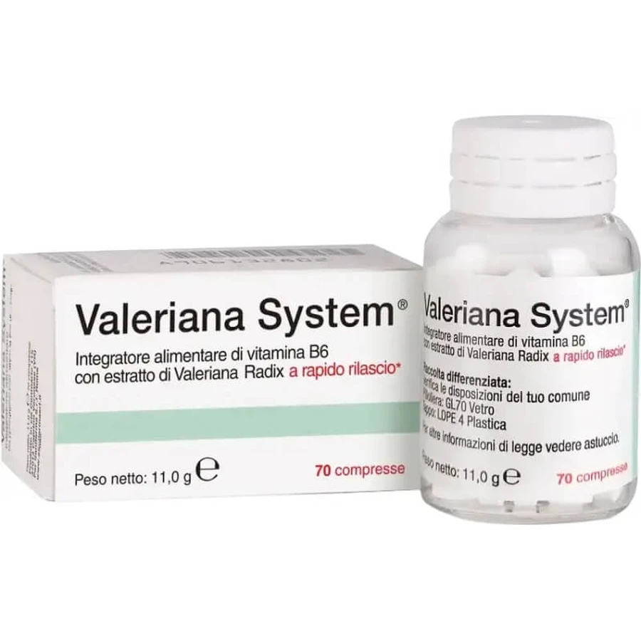 Valeriana System 70 Tablets - Sleep Aid Supplement