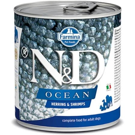 Farmina N&amp;d ocean adult aringa e gambero - alimento completo per cani adulti 285 gr