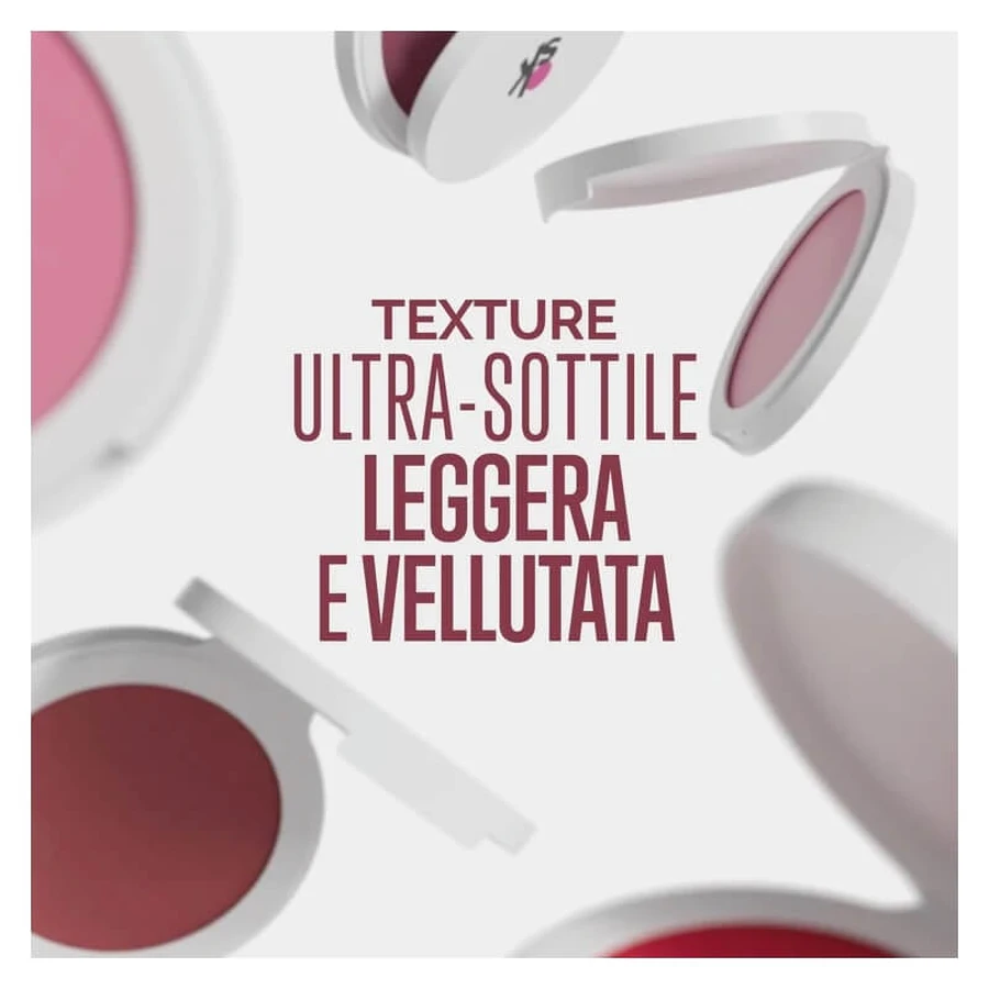 Veralab Airy Blush - Colorete compacto cremoso y difuminador n.º 04 Velvet Plum