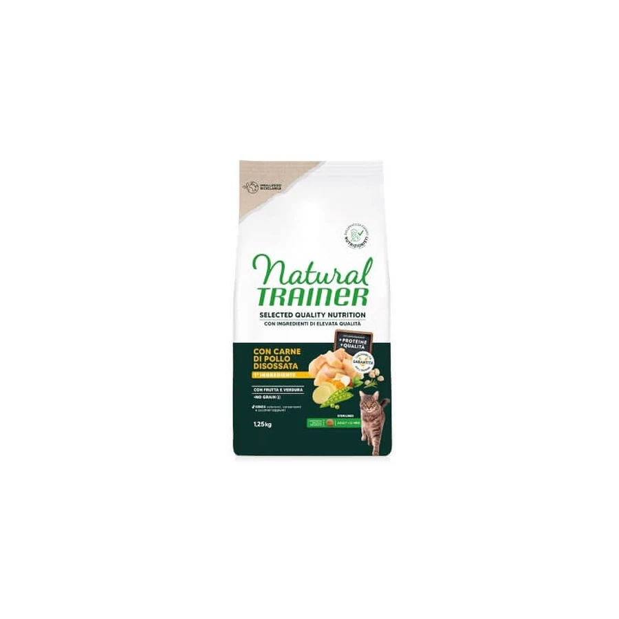 Natural Trainer « Selected Quality » au poulet stérilisé - Aliment complet pour chats stérilisés, 300 g
