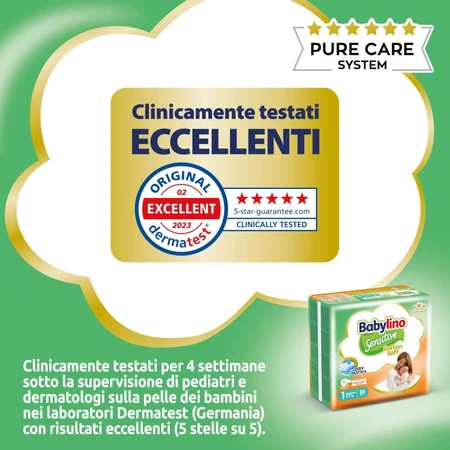 Babylino Sensitive - 26 pañales para recién nacidos (2–5 kg)