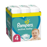 Pampers Actieve Baby 4 Maxi MSB (180)