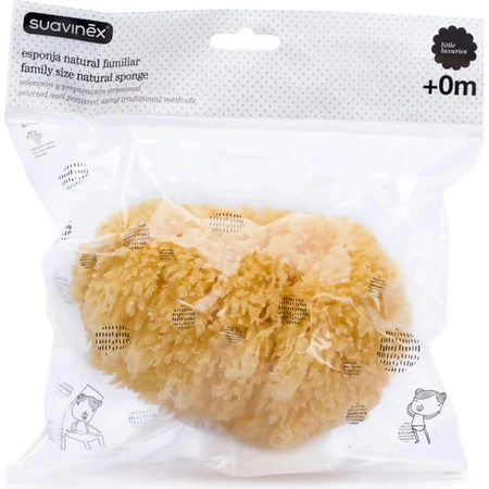 Esponja natural grande Suavinex para bebés a partir de 0 meses