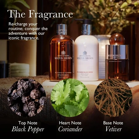 Molton Brown Re-charge Black Pepper - Kaars met één lont, 190 g