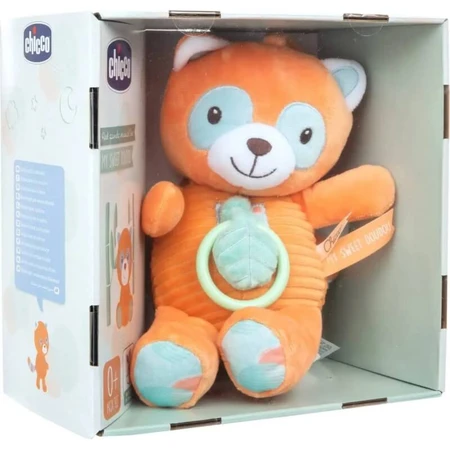 Chicco my sweet doudou – jucărie de pluș cu muzicuță pentru pătuț, în formă de panda roșu