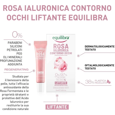 Equilibra rosa ialuronica - contorno occhi liftante 15 ml