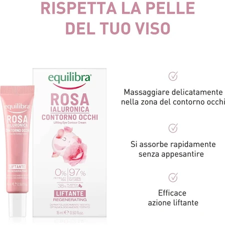 Equilibra rosa ialuronica - contorno occhi liftante 15 ml