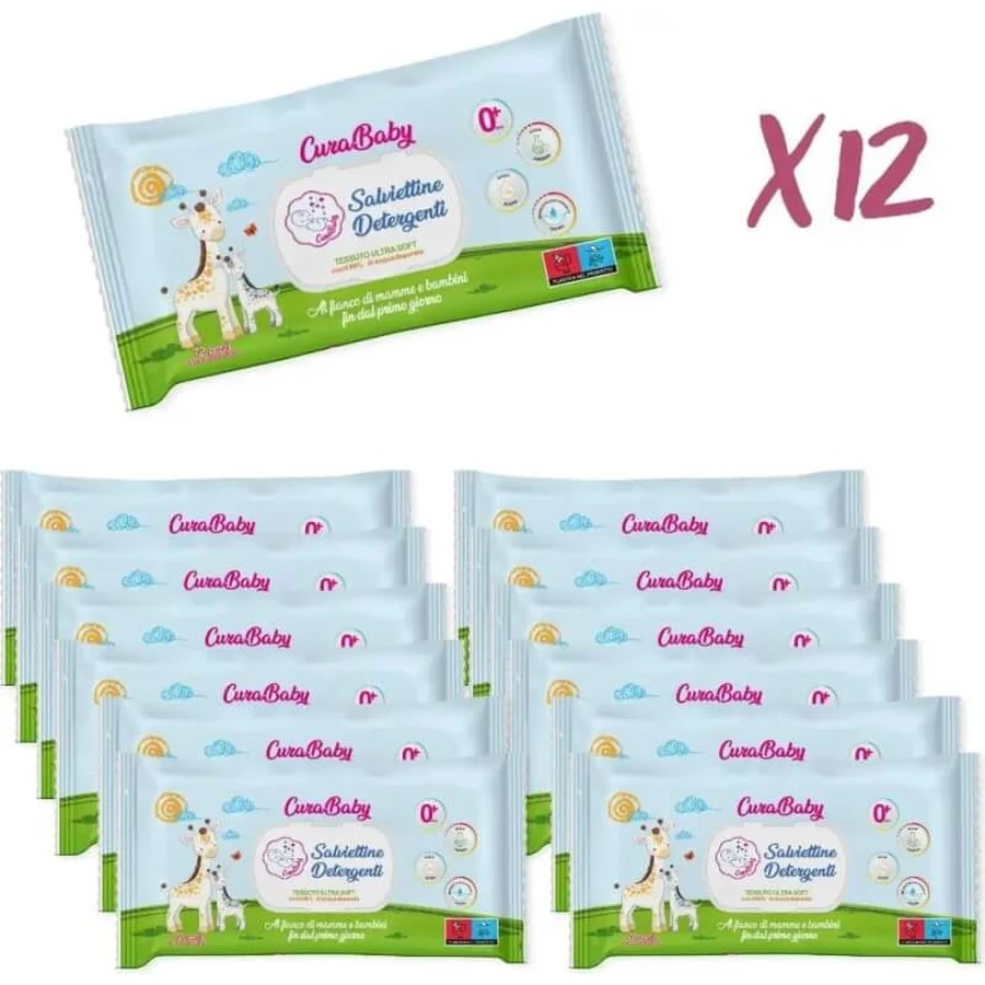 Curababy - 72 reinigingsdoekjes voor baby's en peuters