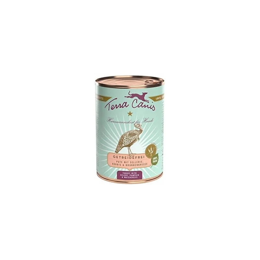 Terra Canis Grain-Free Turkey – kompletna karma dla dorosłych psów z nietolerancją zbóż, 400 g: ceny i cechy
