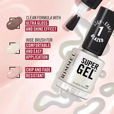 Rimmel Super Gel - Langhoudende nagellak met gel-effect nr. 025 Urban Purple