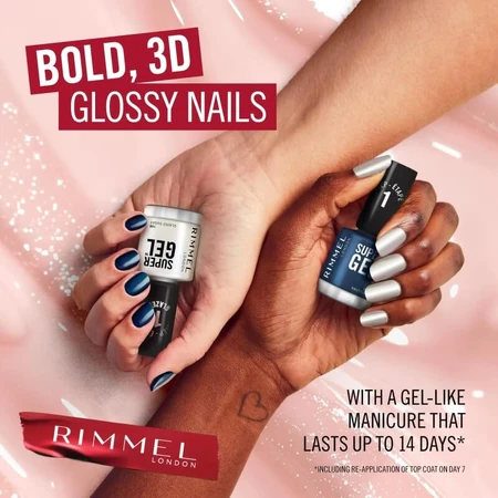 Rimmel Super Gel - Langhoudende nagellak met gel-effect nr. 025 Urban Purple