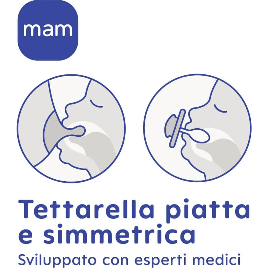 Mam Original Night - 2 chupetes de silicona, a partir de los 6 meses, color neutro - Diseños variados