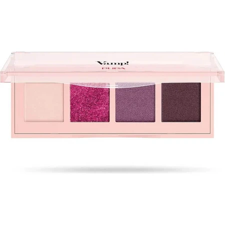 Pupa Vamp! - Paleta de sombras de ojos de 4 tonos n.º 004 Vibrant Plum