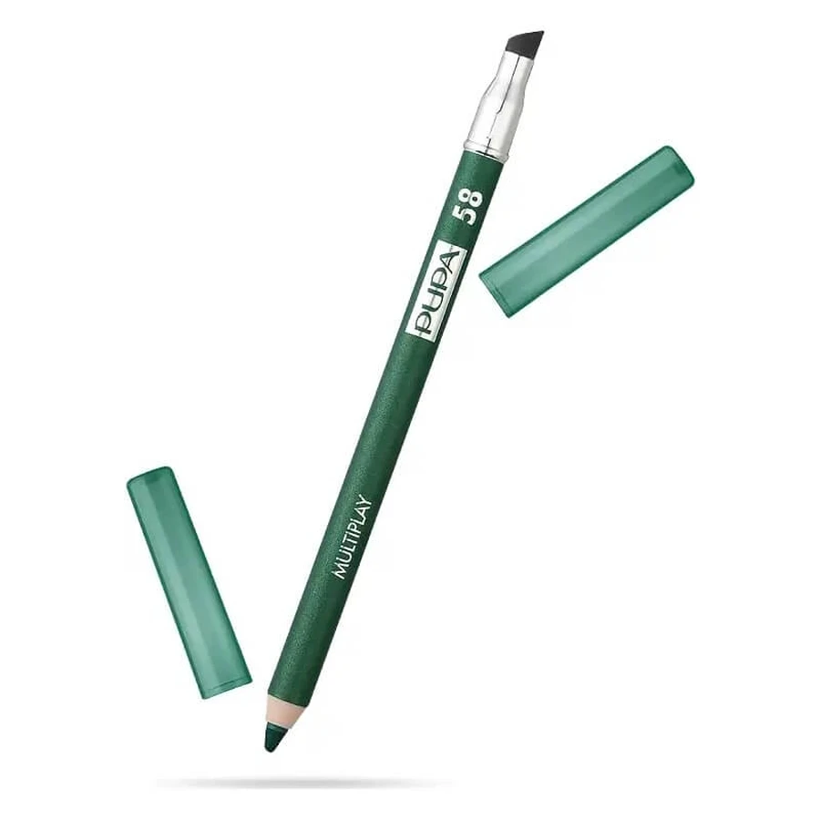 Pupa Multiplay - Crayon pour les yeux 3 en 1 n° 58, vert plastique