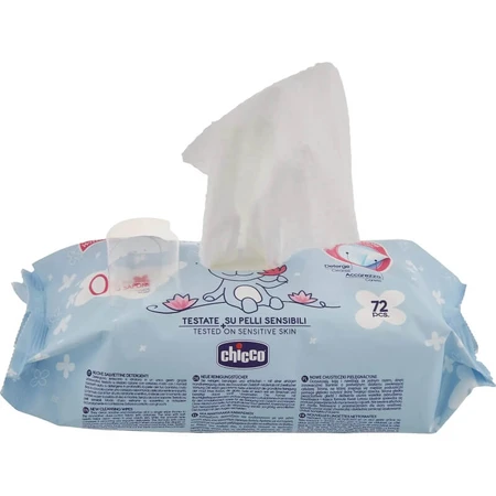 Chicco Cosmetic – 72 chusteczki oczyszczające do przewijania niemowląt: ceny i cechy