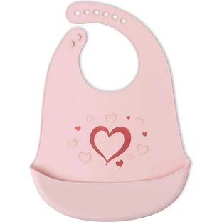 Kiokids siliconen slabbetje - roze