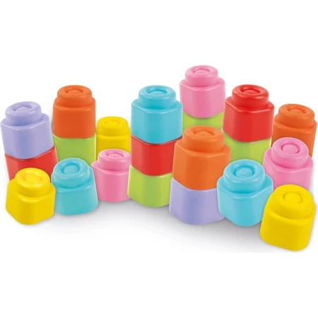 Clementoni Soft Clemmy Touch & Play - Set van 20 zachte bouwblokken, 6–36 maanden