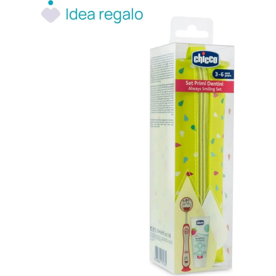 Chicco-set voor de eerste tandjes, leeftijd 3–6 jaar