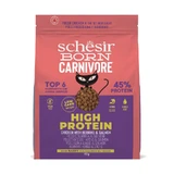 Schesir Born Carnivore au poulet, au hareng et au saumon - Aliment complet pour chats adultes, 255 g