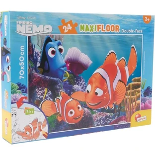 Lisciani Disney Nemo - 24-piece maxi floor double-sided puzzle with a coloring page on the back