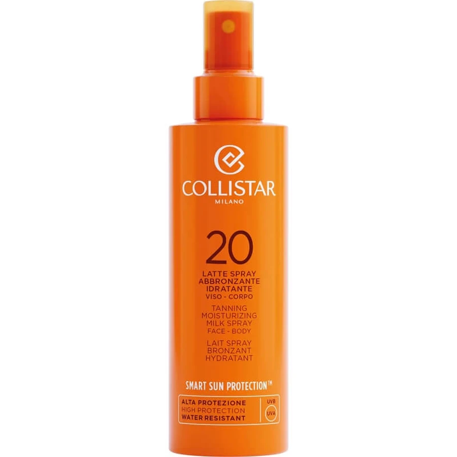 Collistar Sonnenschutzspray LSF 20: Feuchtigkeitsspendende Lotion für Gesicht und Körper, mittlerer Schutz, 200 ml