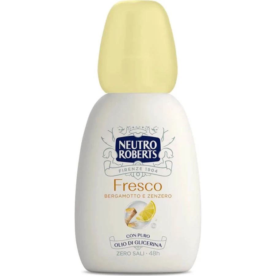 Neutro Roberts Fresh Bergamote et Gingembre - Déodorant en spray sans gaz, 75 ml