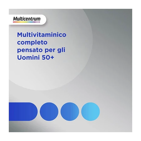 Multicentrum for Men 50+ - Vitamin and Mineral Supplement, 3 bottles of 30 tablets each