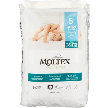 Moltex 20 Pull-up-Windeln in Größe 5 für Kinder (9–14 kg)