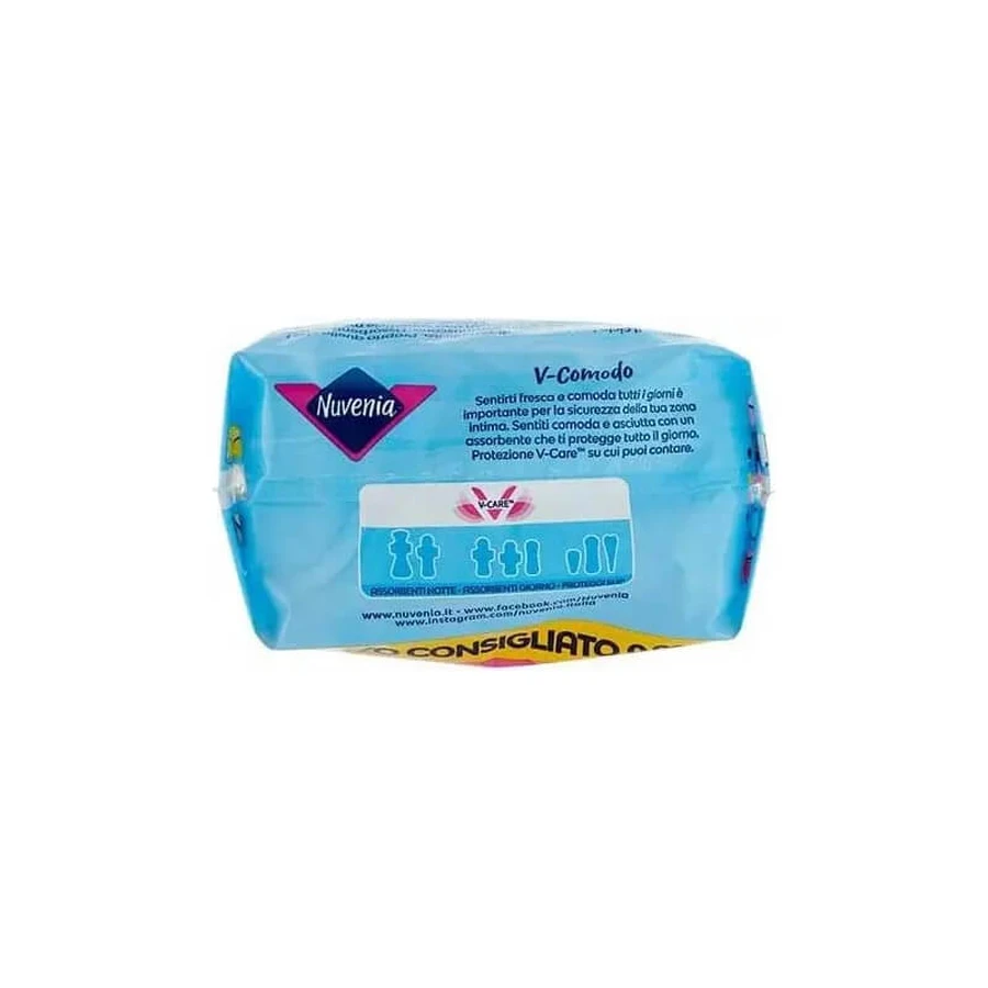 Nuvenia Classic Thin - 12 compresas contorneadas de tamaño normal