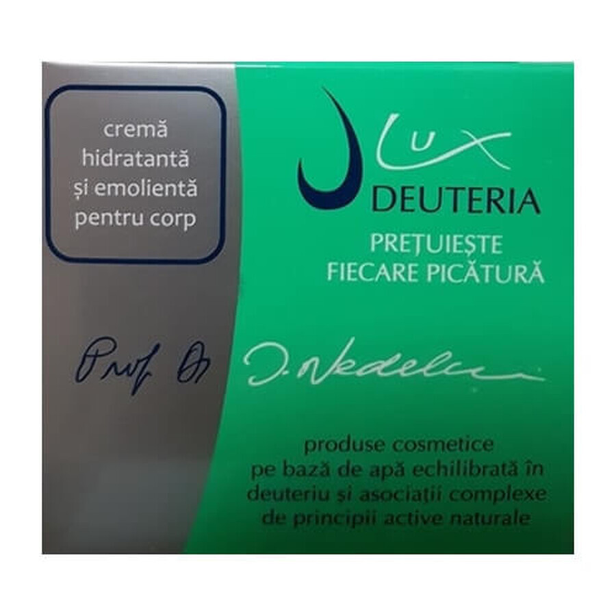 Crema hidratanta si emolienta pentru corp, 200 ml, Deuteria Cosmetics