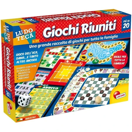 Lisciani Playroom Game Set — over 20 games and 12 board games for children ages 6 and up