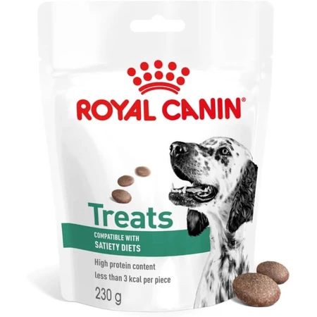 Royal Canin Treats Satiety Diets – gustări dietetice pentru câini, destinate controlului greutății și senzației de sațietate, 230 g
