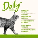 Almo Nature Daily Menu Cat Multipack pui, vită, rață – hrană completă pentru pisici adulte, 6 pliculețe a câte 70 g