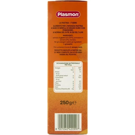 Plasmon Fusillini - Pâtes au blé dur, 250 g