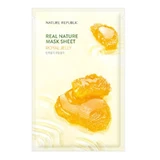 Nature Republic Real Nature Royal Jelly Sheet Mask - Voedend en revitaliserend gezichtsmasker, 23 g