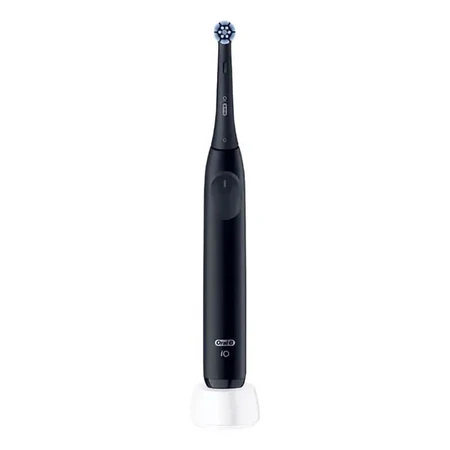 Oral-B Bio 2 – Schwarze elektrische Zahnbürste mit Ersatzbürstenkopf