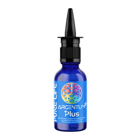 Argentum+ Plus argent nano-colloïdal, 30 ml, Pure Life